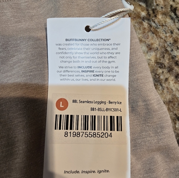Buffbunny BBL Seamless Legging in Berry Ice Women's Large NWT Activewear Gym - Picture 8 of 10